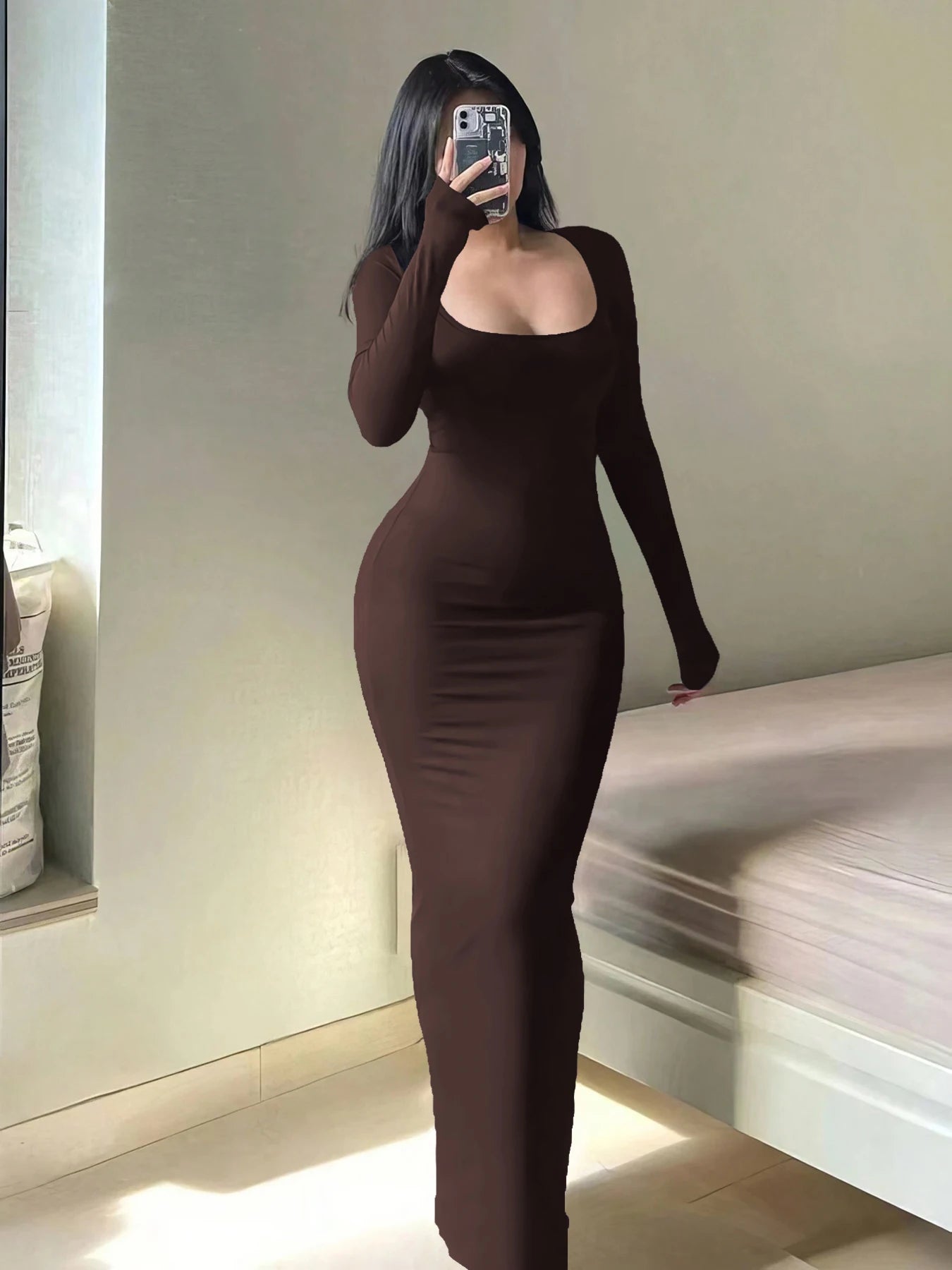 MinimalCurve Bodycon Dress