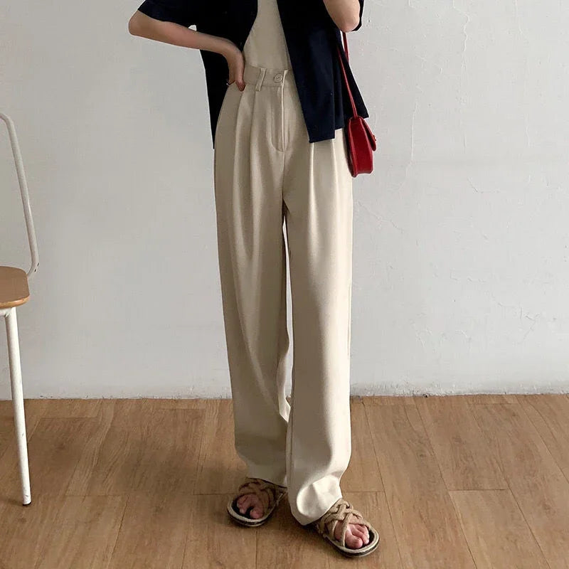 LuxeStraight Suit Pants