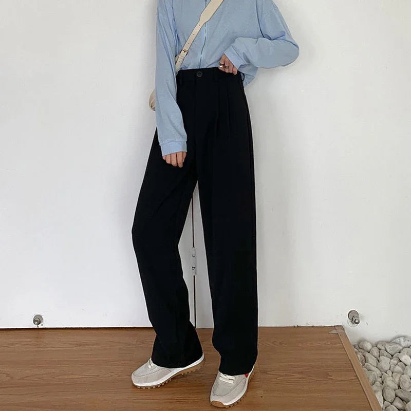 LuxeStraight Suit Pants