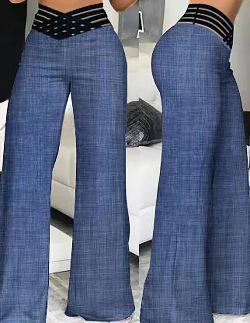 MeshFlare Wide Leg Pants