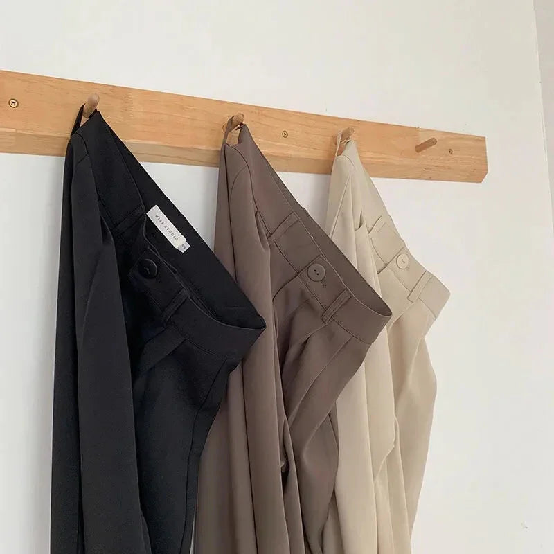 LuxeStraight Suit Pants
