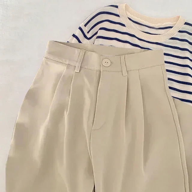 LuxeStraight Suit Pants