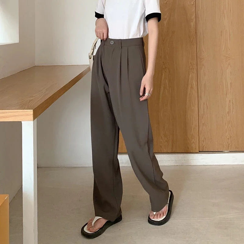 LuxeStraight Suit Pants