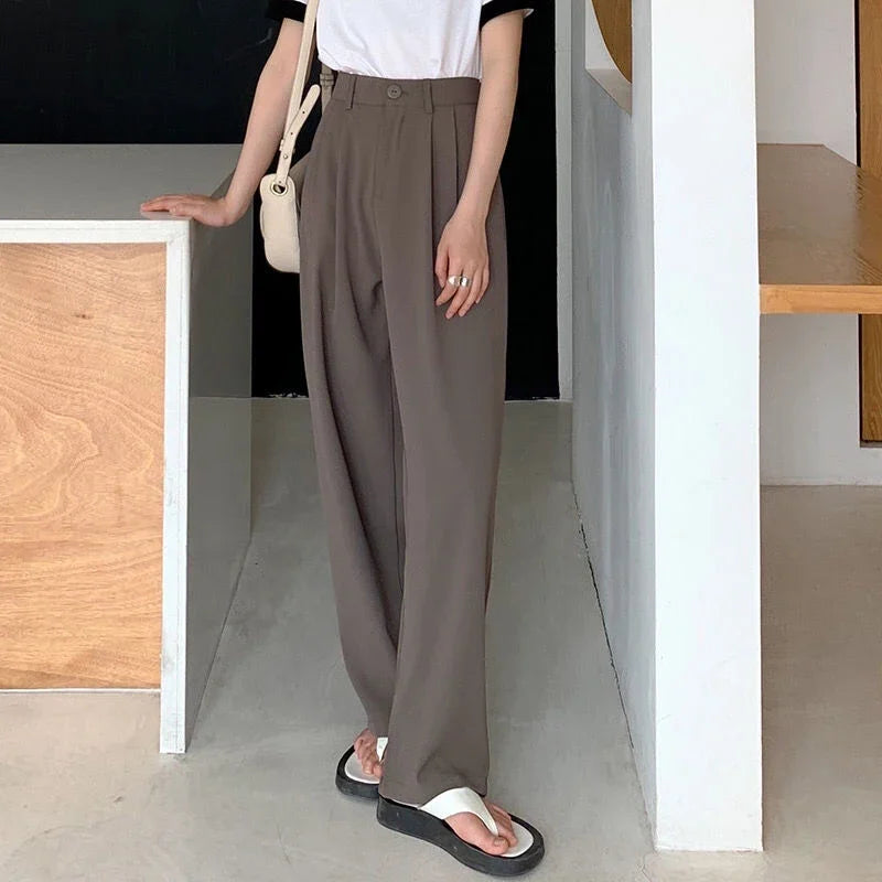 LuxeStraight Suit Pants