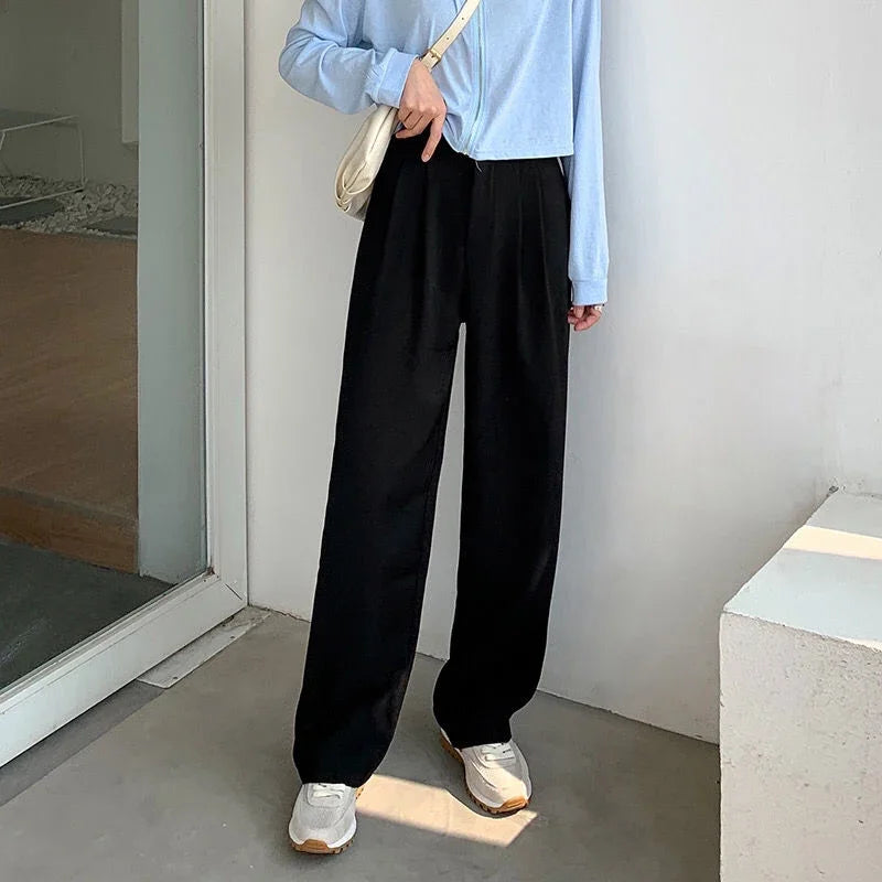 LuxeStraight Suit Pants