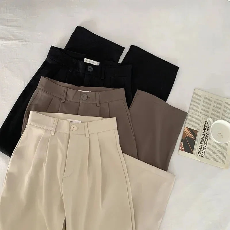 LuxeStraight Suit Pants