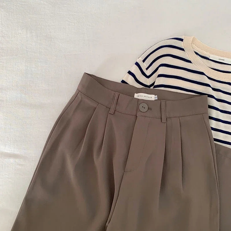 LuxeStraight Suit Pants