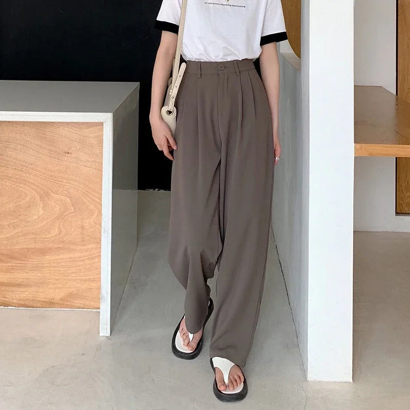 LuxeStraight Suit Pants