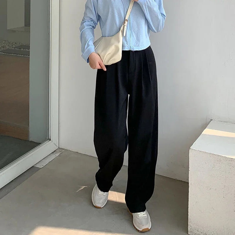 LuxeStraight Suit Pants