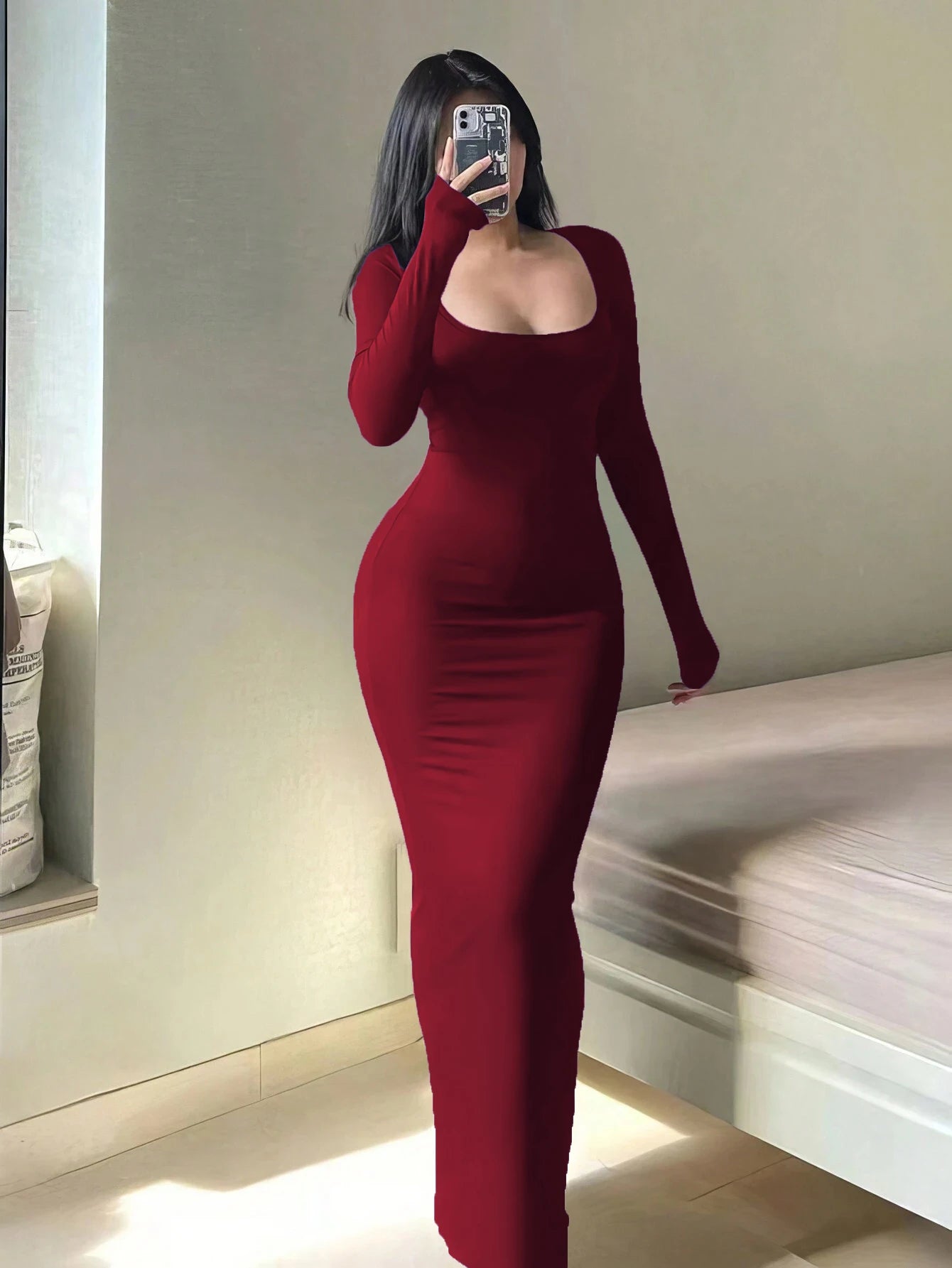 MinimalCurve Bodycon Dress