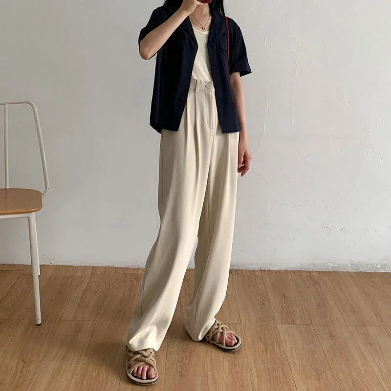 LuxeStraight Suit Pants
