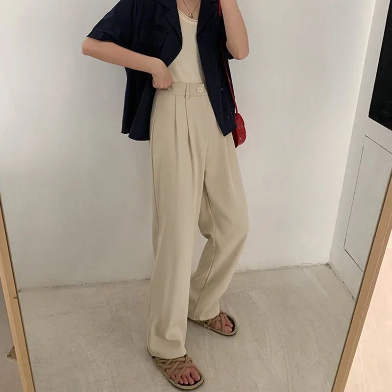 LuxeStraight Suit Pants