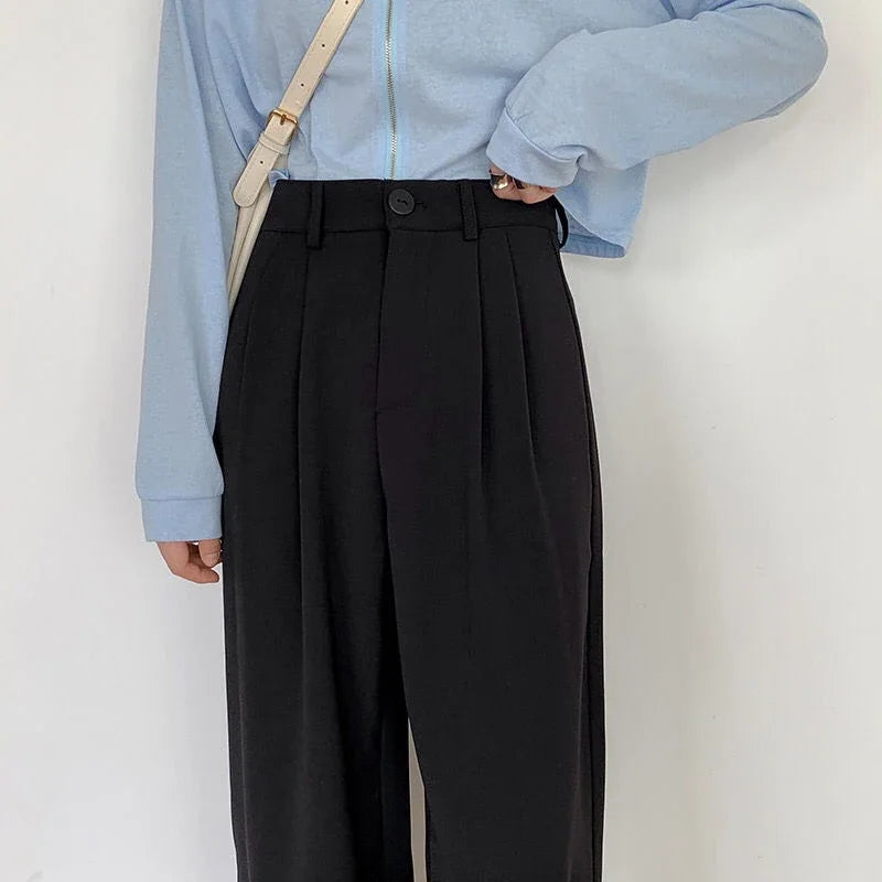 LuxeStraight Suit Pants