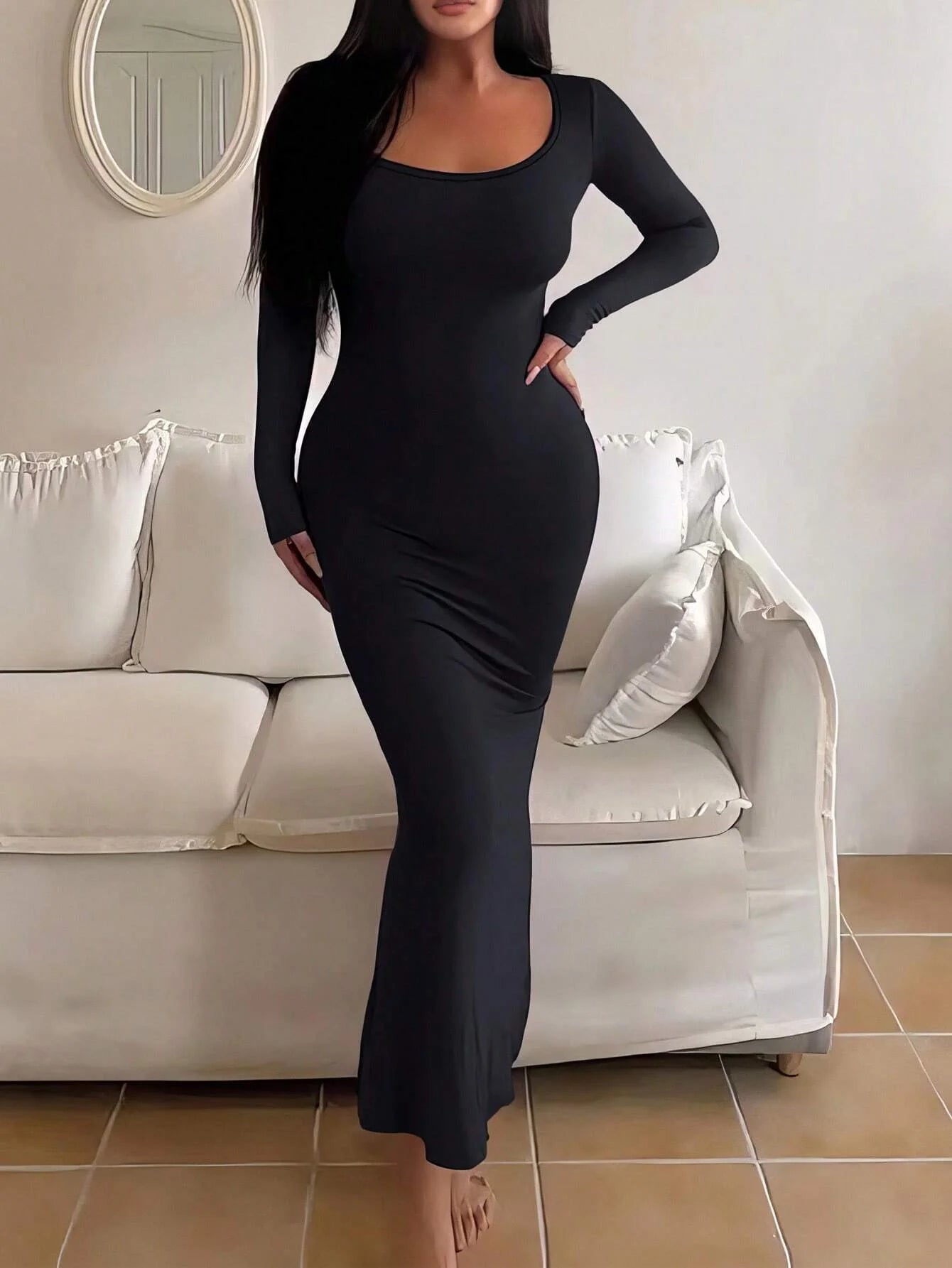 MinimalCurve Bodycon Dress