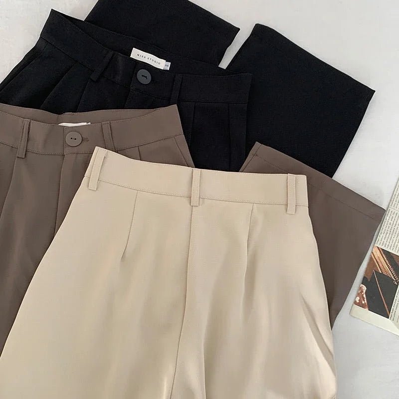 LuxeStraight Suit Pants