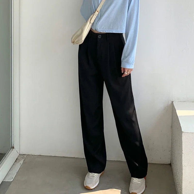 LuxeStraight Suit Pants